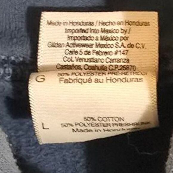 Vintage Y2K Lucas Oil Dirt Track Sprints Racing Pullover Sweatshirt Large Blue - Picture 6 of 6